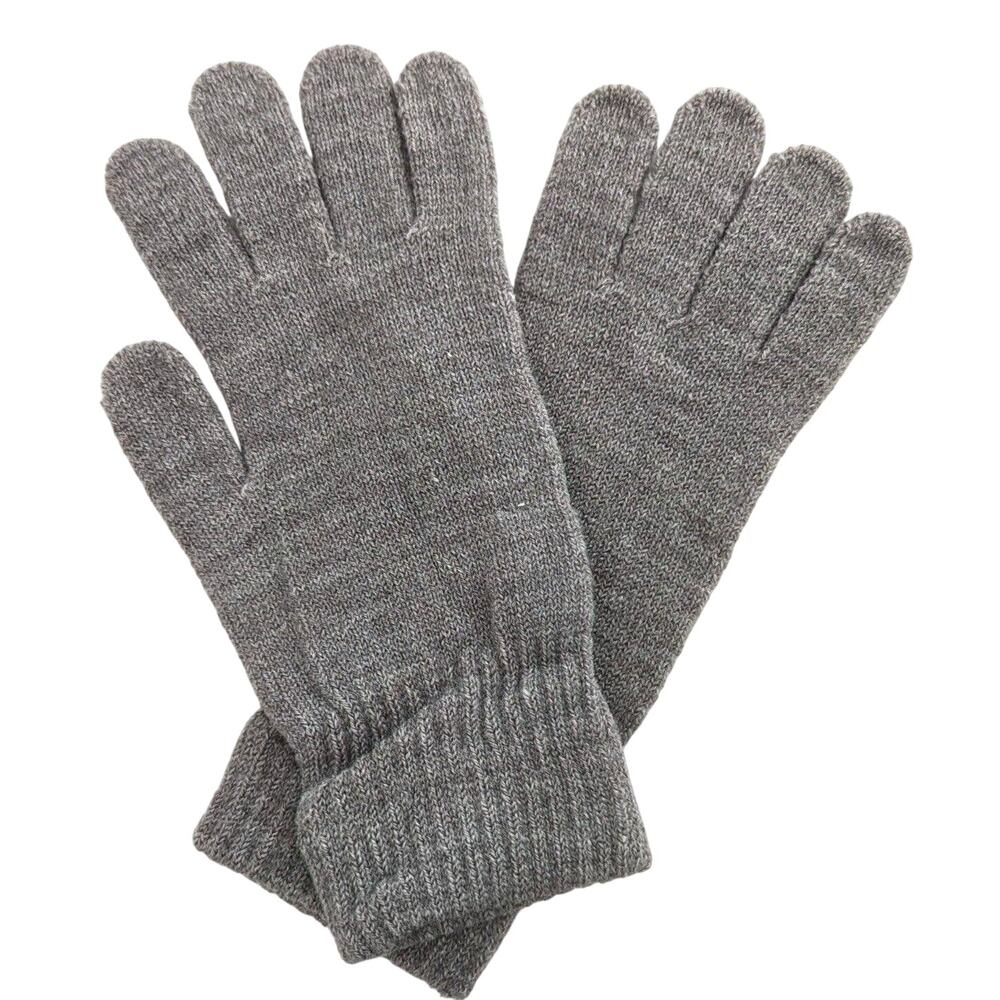 Grey Knit Gloves Women's One Size by American Apparel